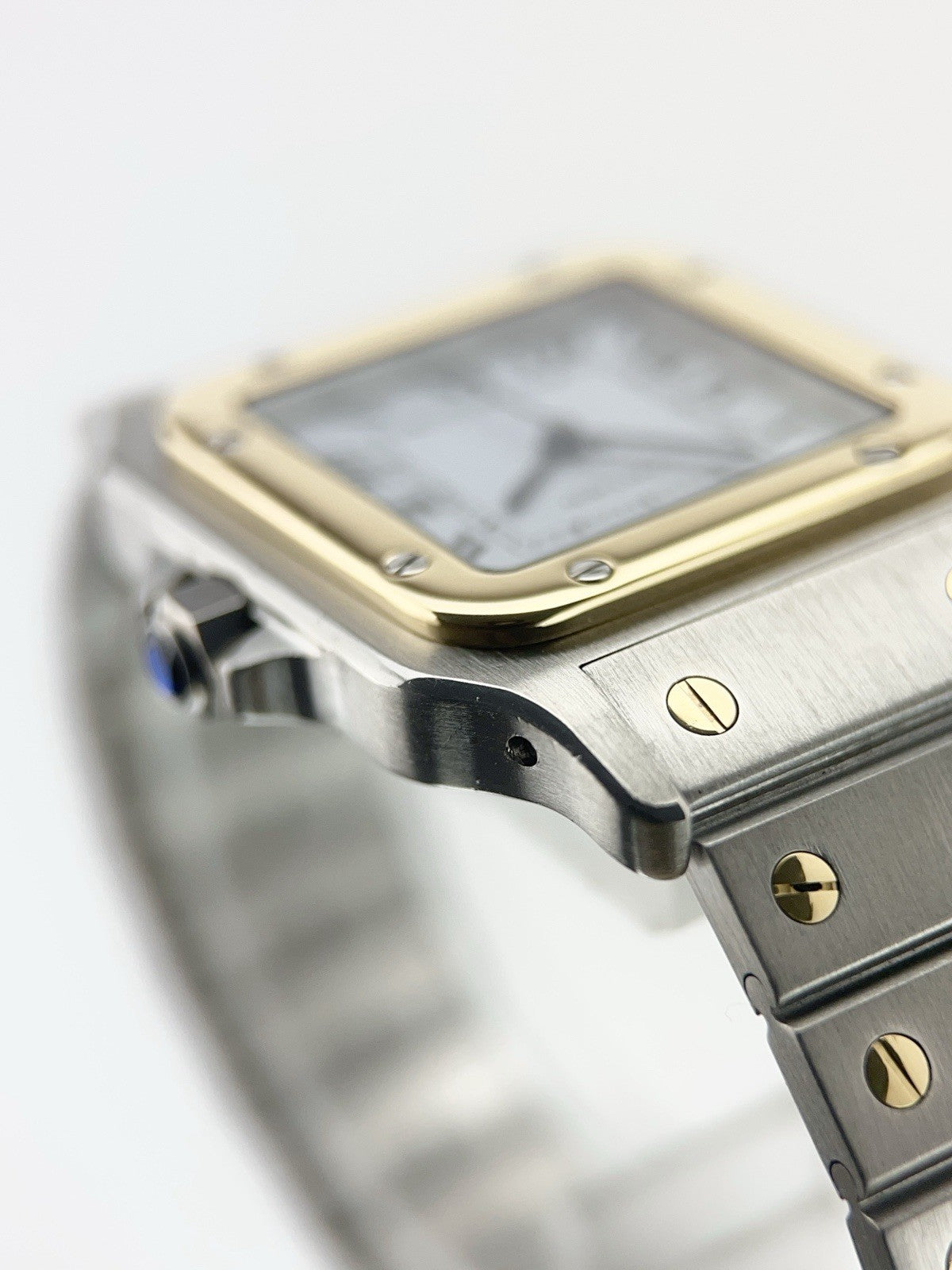 Cartier Santos Gold & Steel Silver Dial 29mm Automatic Men’s Watch 2961