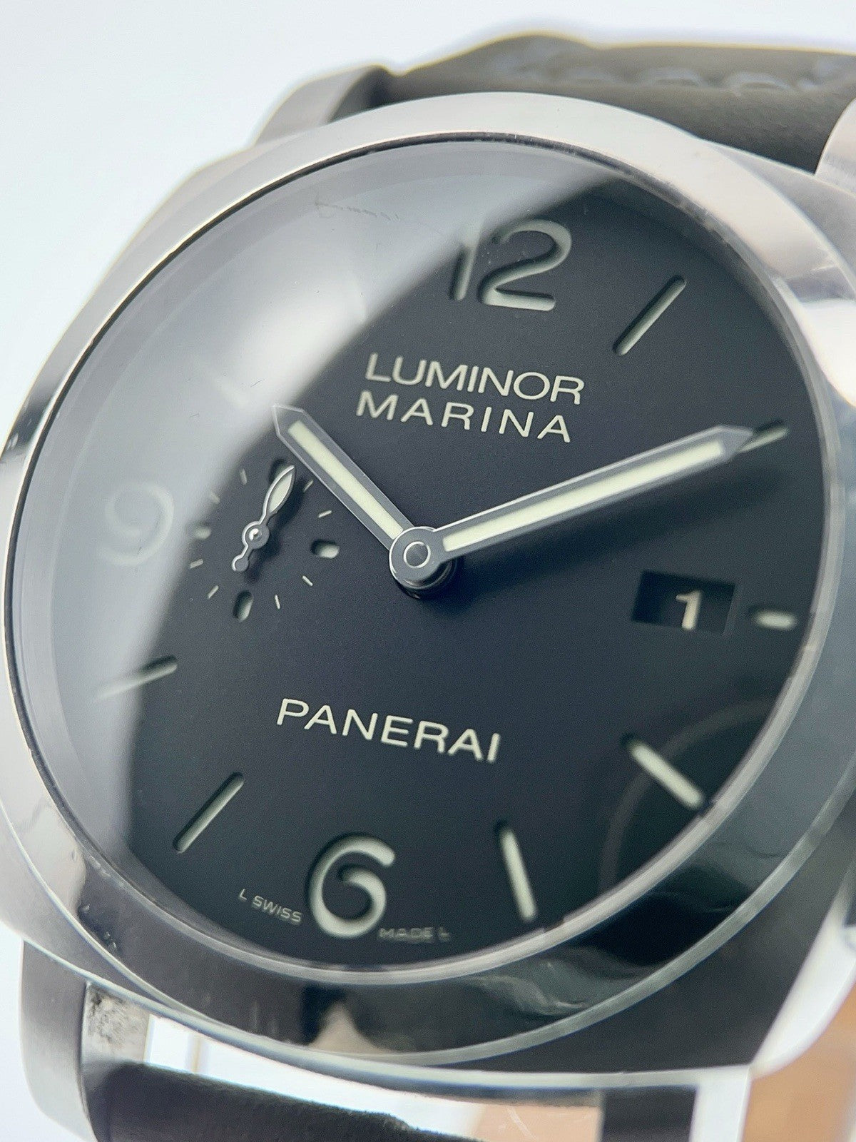 Panerai Luminor Stainless Steel Black Dial 44mm Automatic Mens Watch PAM00312