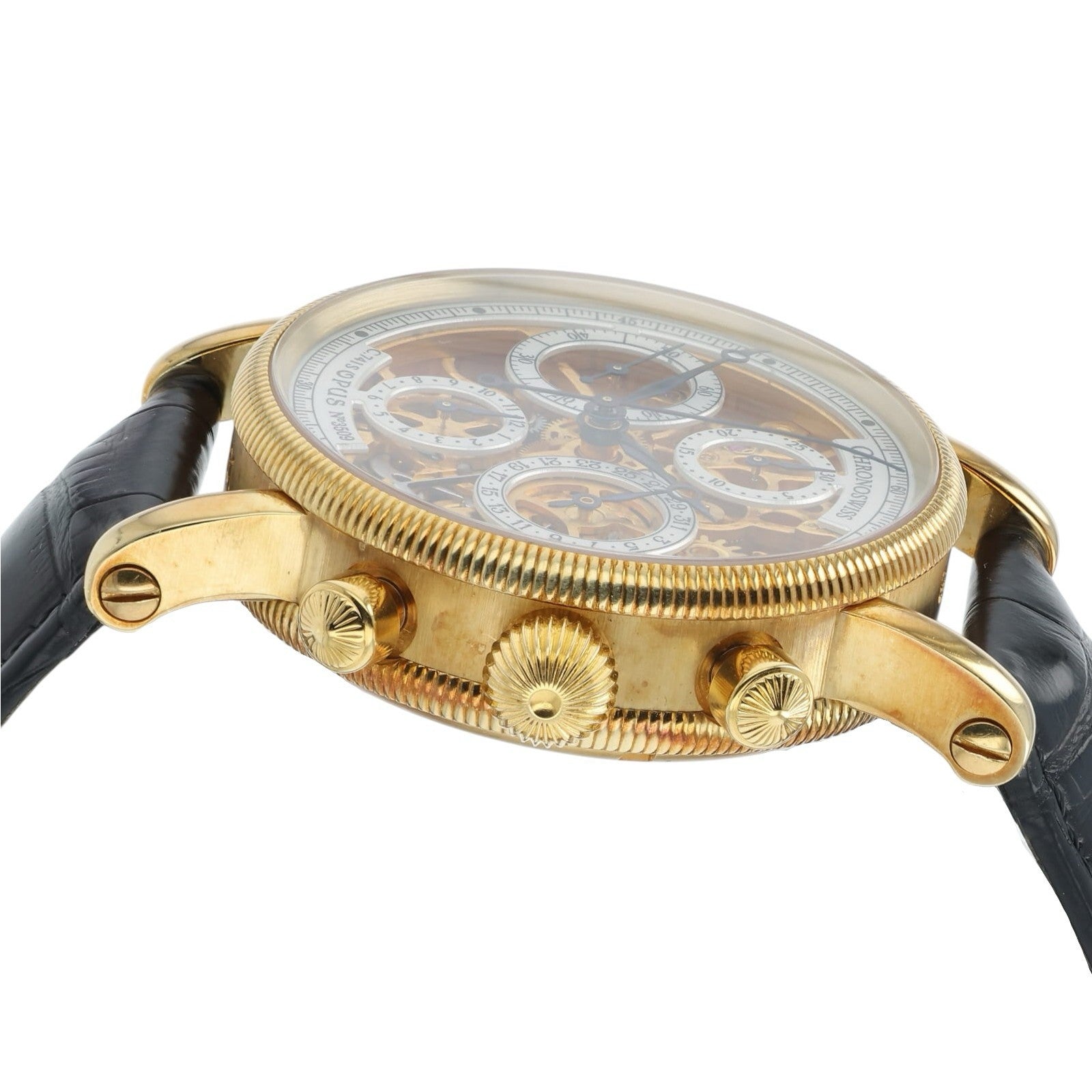 Chronoswiss Opus Silver Dial 18k Yellow Gold 38mm Automatic Men’s Watch CH7521