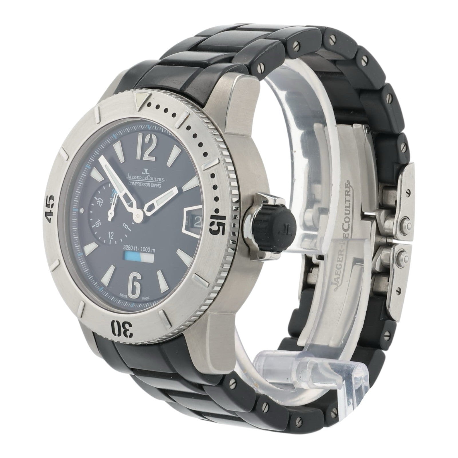 Jaeger-LeCoultre Black Dial Titanium 44mm Automatic Men’s Watch Q187T670
