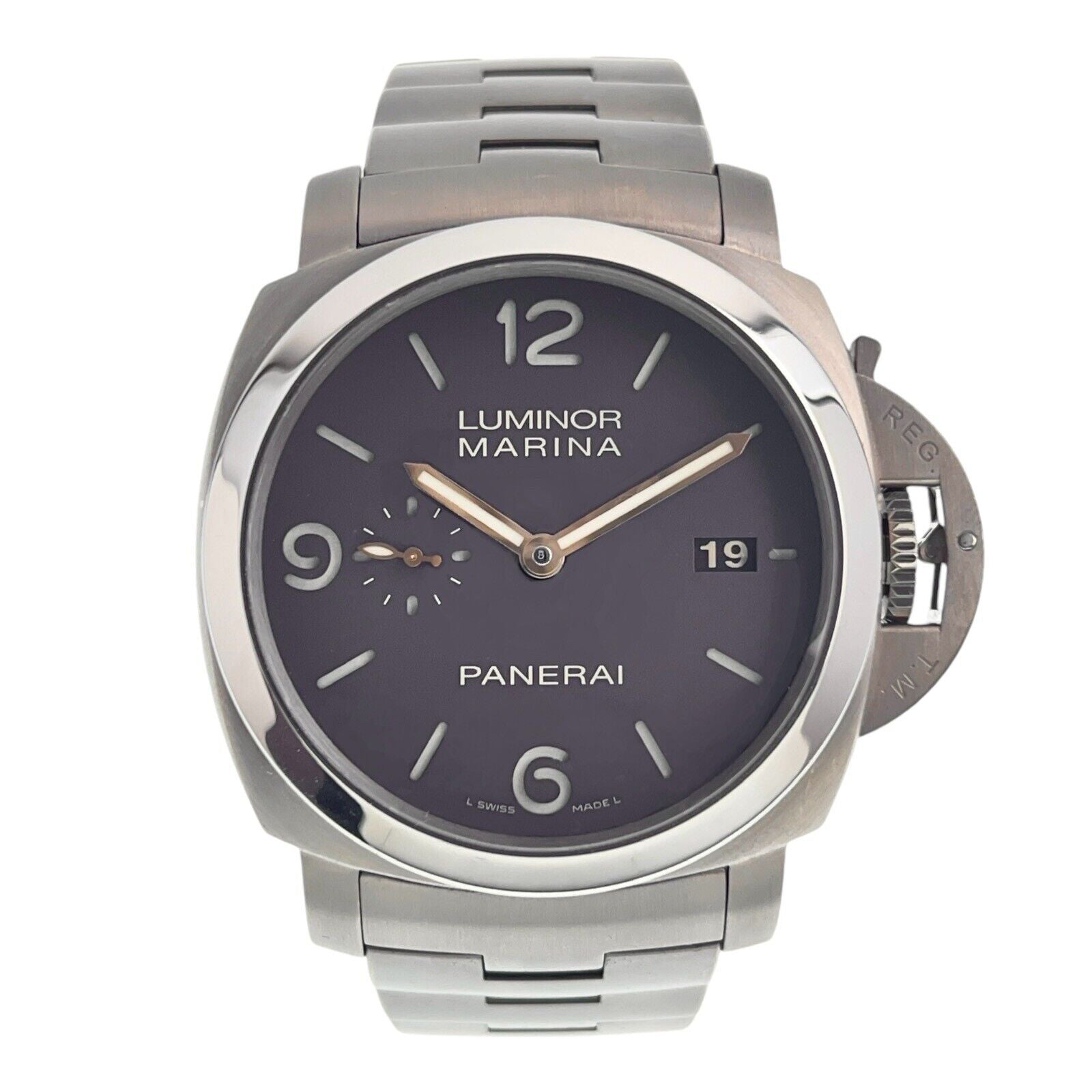 Panerai Luminor Marina 1950 3 Days Titanium Brown Dial 44mm Automatic PAM00352