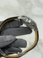 Breitling B25 Datora 42mm Premier Chronograph Calendar Moonphase Salmon AB2510