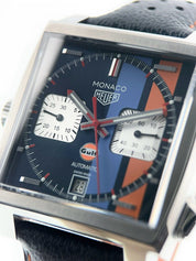 Tudor Heuer Monaco Stainless Steel Blue Dial 39mm Automatic Men’s Watch CAW211R