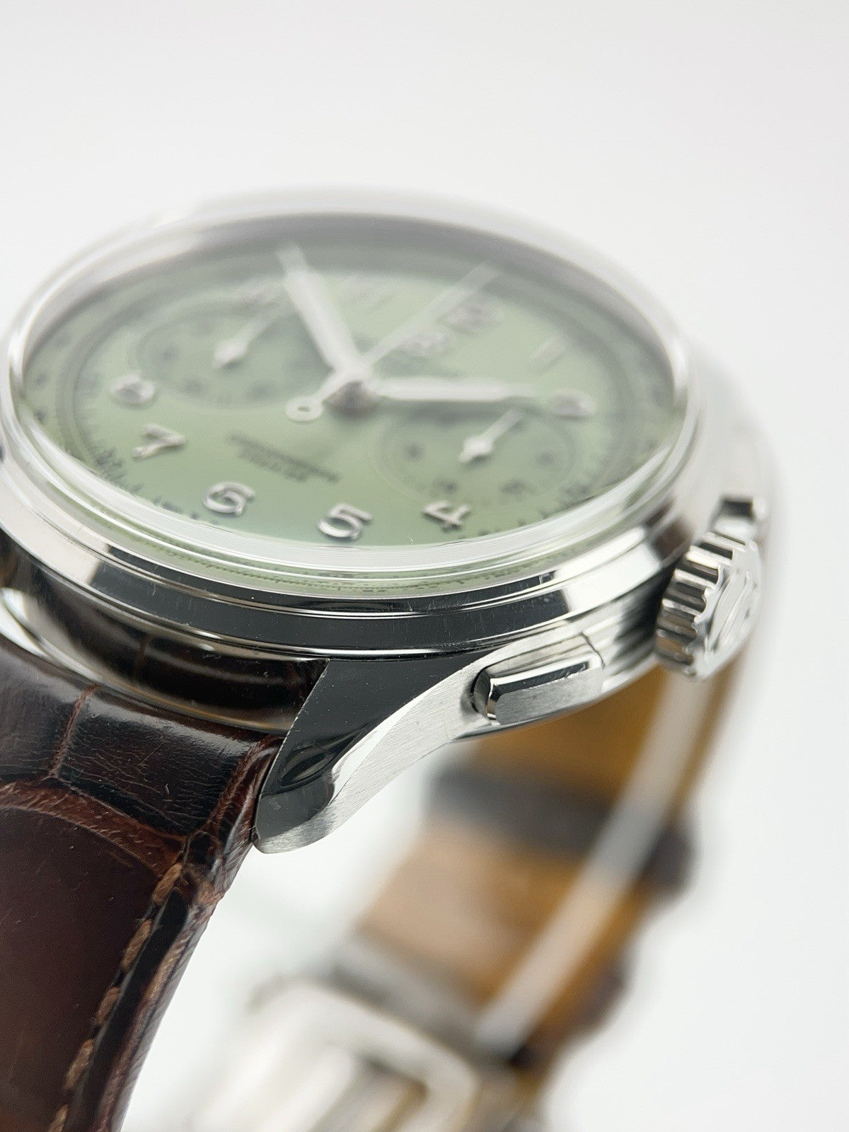 Breitling Premier B09 Stainless Steel Green Dial 40mm Manual Wind  Men's Watch