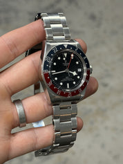 2018 Tudor Black Bay GMT Pepsi Black Dial Stainless Steel Men's Watch 79830RB