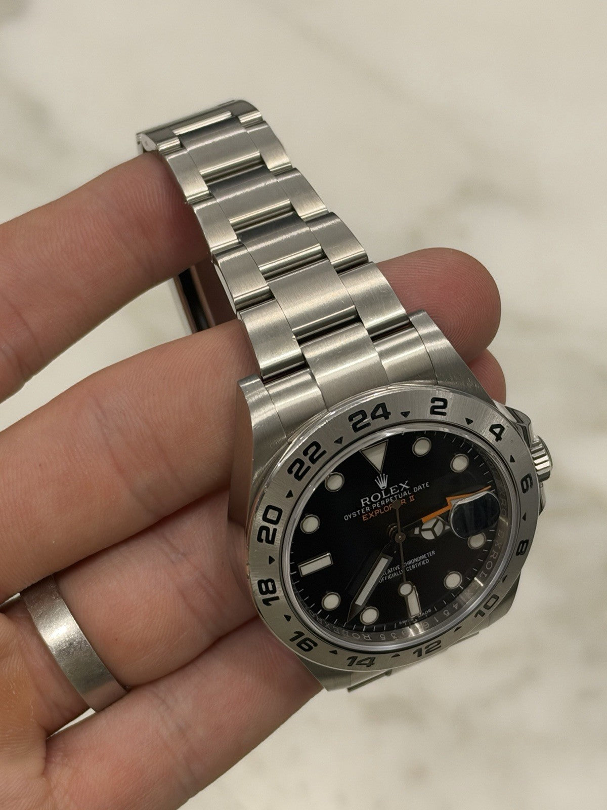 Rolex Explorer II Black Dial Stainless Steel 42mm Auto Men's Watch 216570