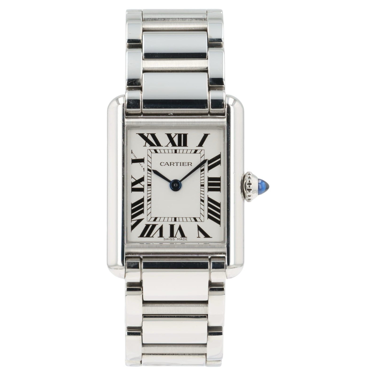 Cartier Tank Must de Cartier Silver Dial Stainless Steel 29.5mm Quartz WSTA0107