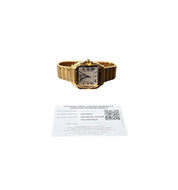 Cartier Santos Silver Dial 18k Yellow Gold 40mm Automatic Men’s Watch WGSA0029