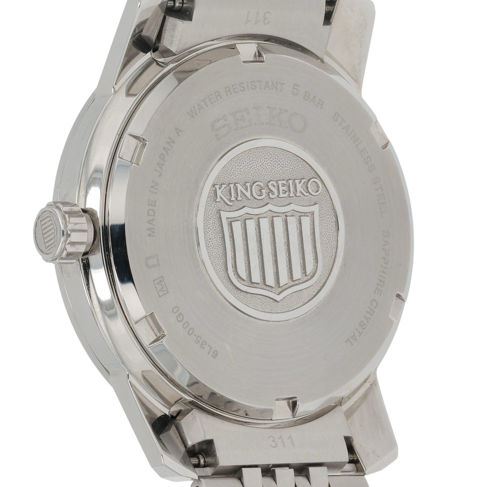 Seiko King Stainless Steel Purple Dial 38mm Automatic Men’s Watch SDKA015