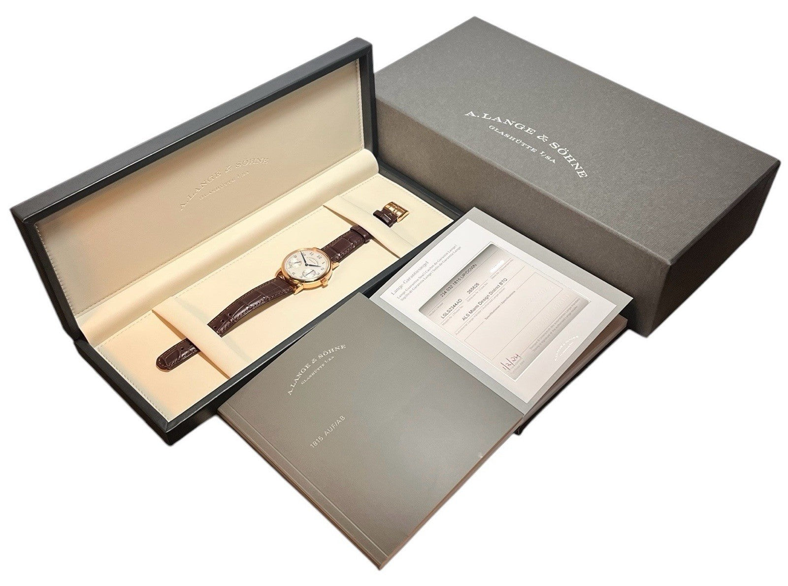 2024 A. Lange & Sohne Up/Down 18k Rose Gold Silver Dial 39mm Mens Watch 234.032