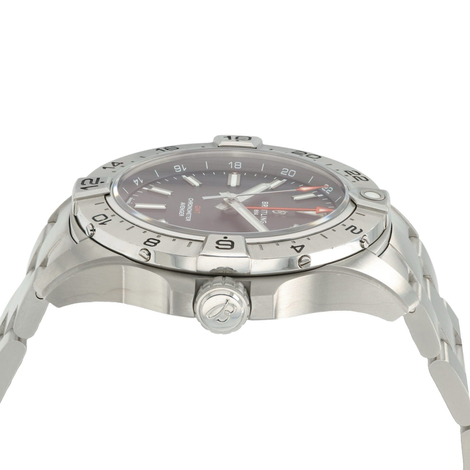 Breitling Avenger GMT Black Dial Steel 44mm Automatic Men's Watch A32320
