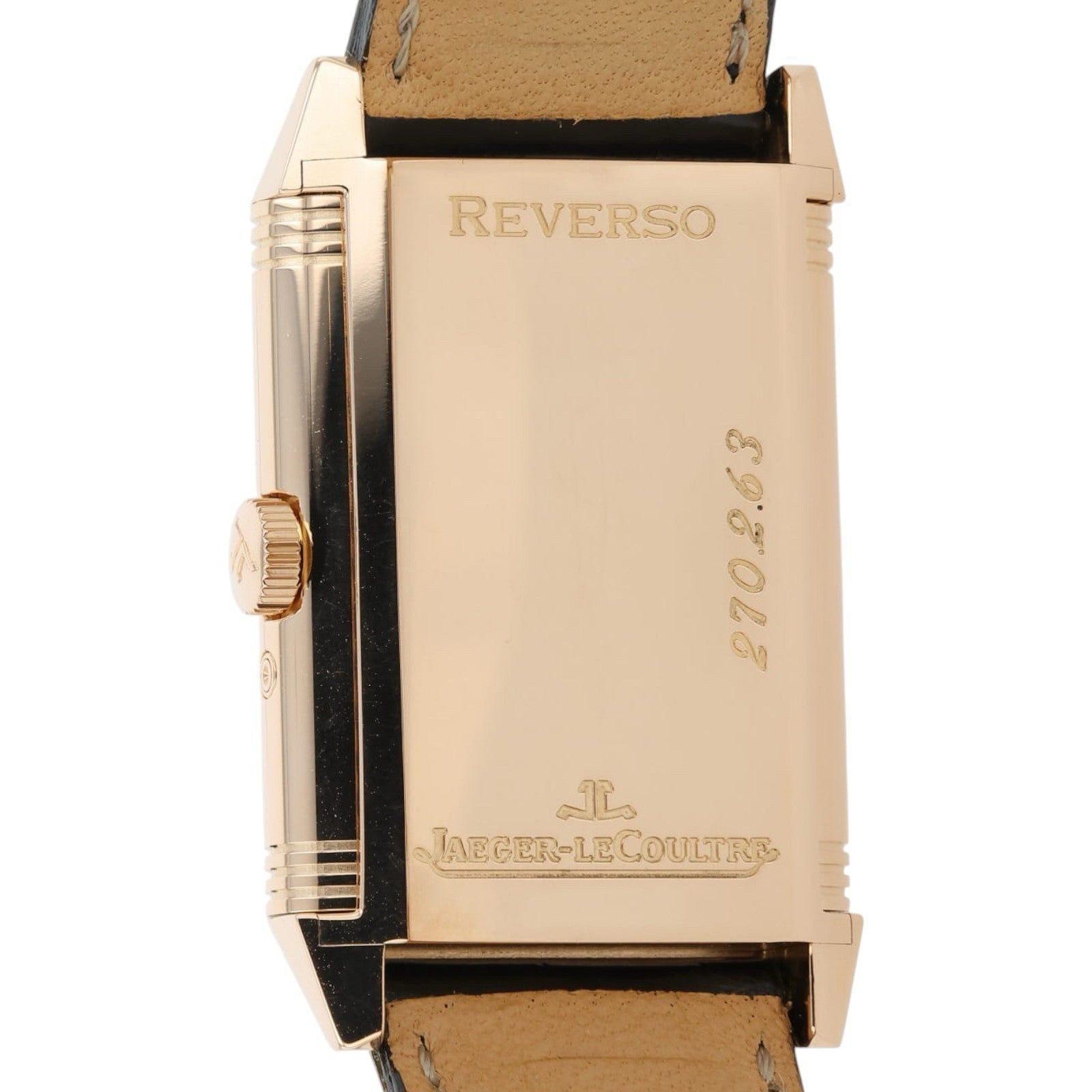 Jaeger LeCoultre Reverso 18k Rose Gold Silver Dial 26mm Manual Wind Q2752420
