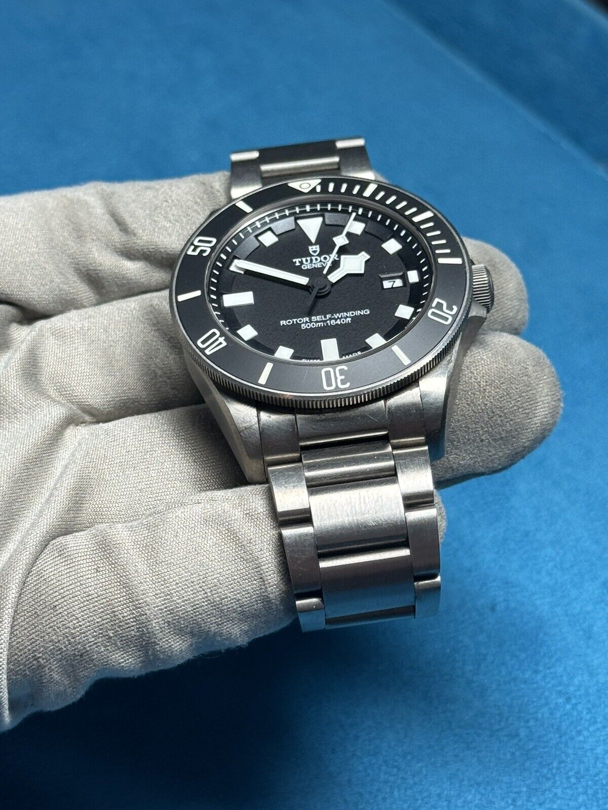 TUDOR Pelagos 25500TN Automatic Titanium Watch Black Dial Mens - Watch Only