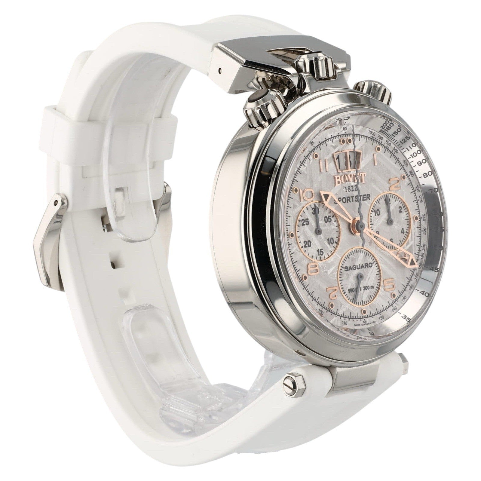 NEW 2025 Bovet Sportster Steel Meterorite Dial 46mm Automatic Mens SP0401-MA