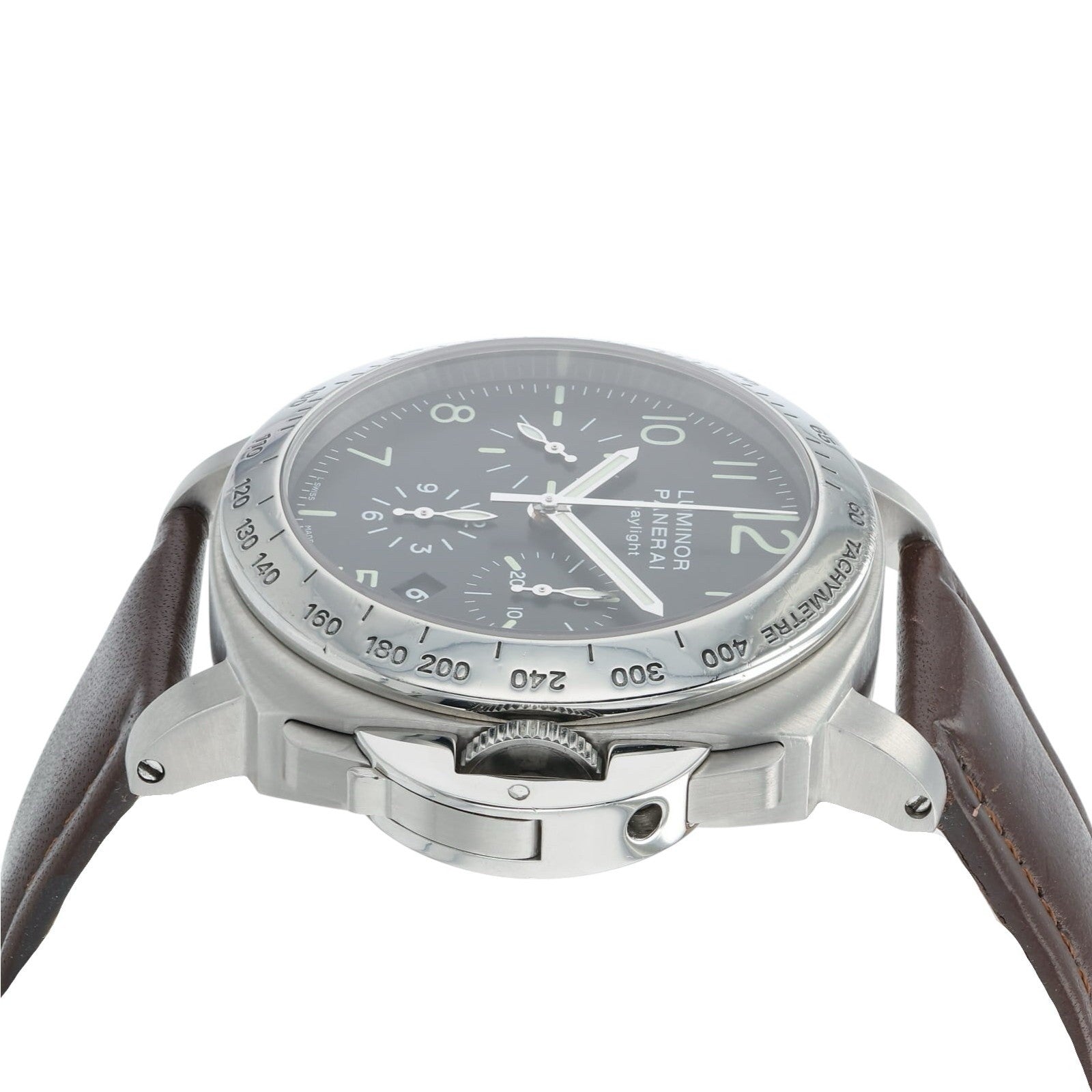 Panerai Luminor Chrono Daylight Black Dial Steel 44mm Automatic Men’s PAM00196