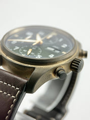 IWC Pilot's Watch Spitfire Chronograph Bronze Green Dial Automatic 41mm IW387902