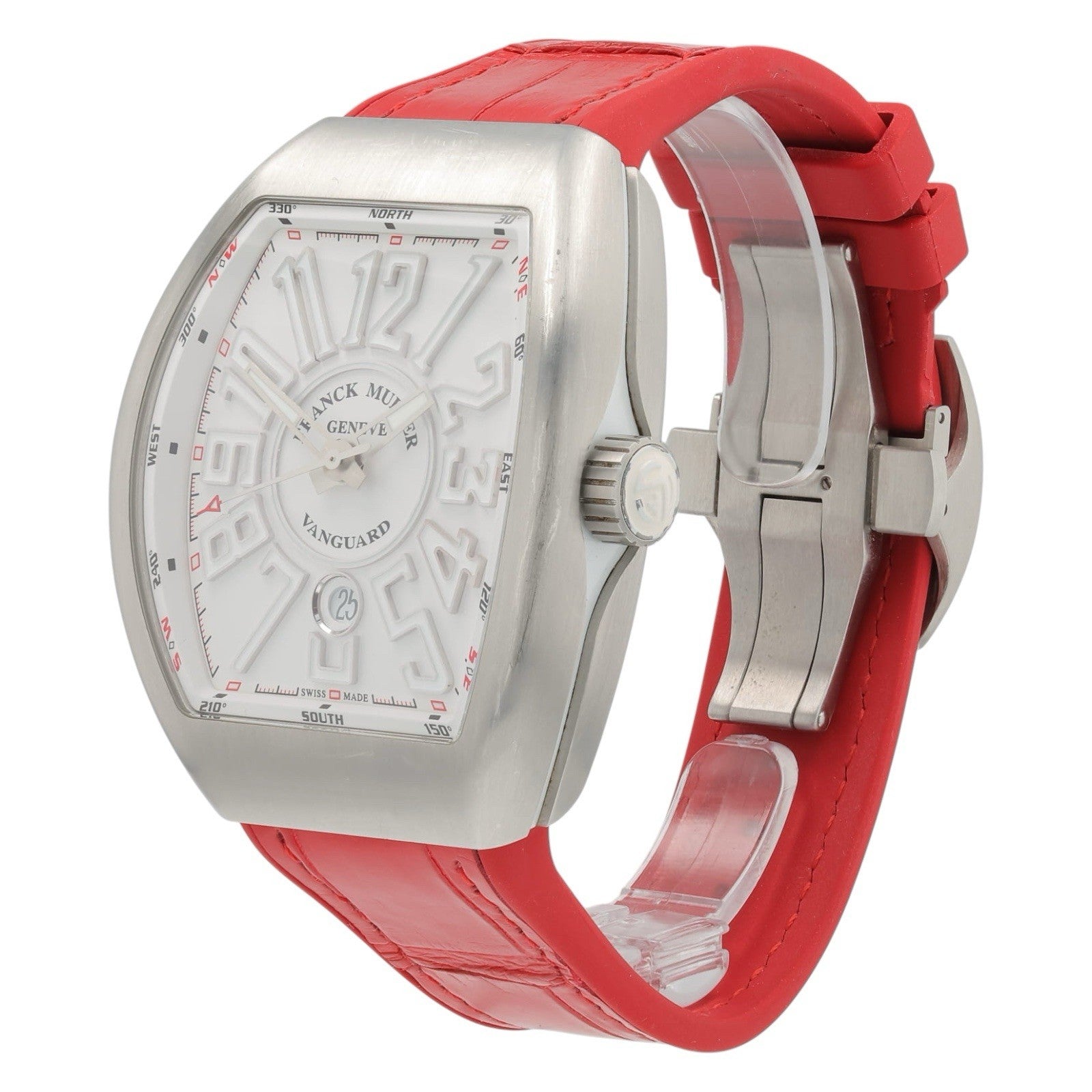 Franck Muller Vanguard Stainless Steel White Dial 45mm Automatic Watch V45SCDT