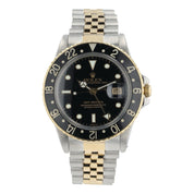 Rolex GMT-Master 2 16753 Two-Tone Yellow Jubilee Black Dial 40mm Watch