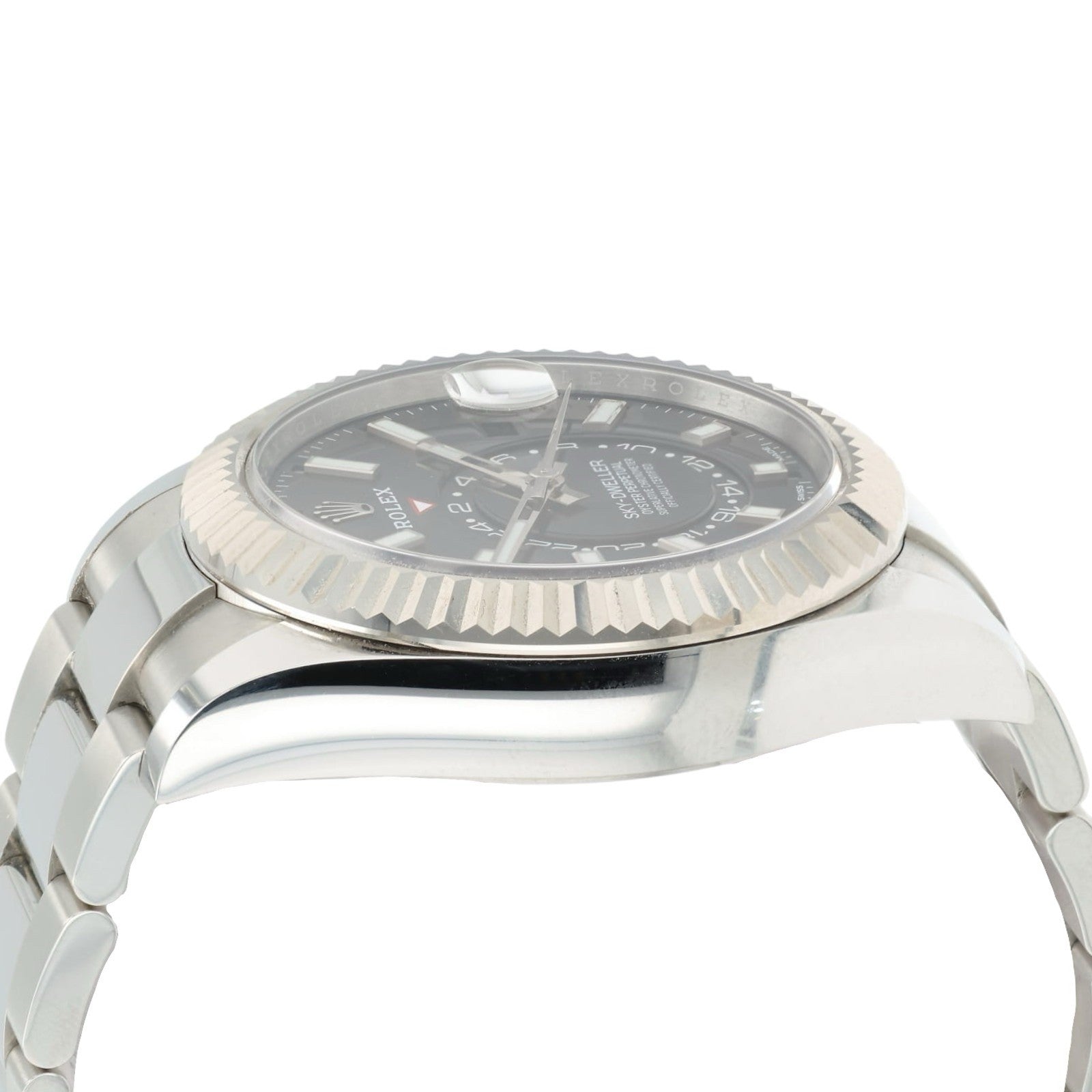 Rolex Sky-Dweller Black Dial Stainless Steel 42mm Automatic Men’s Watch 326934