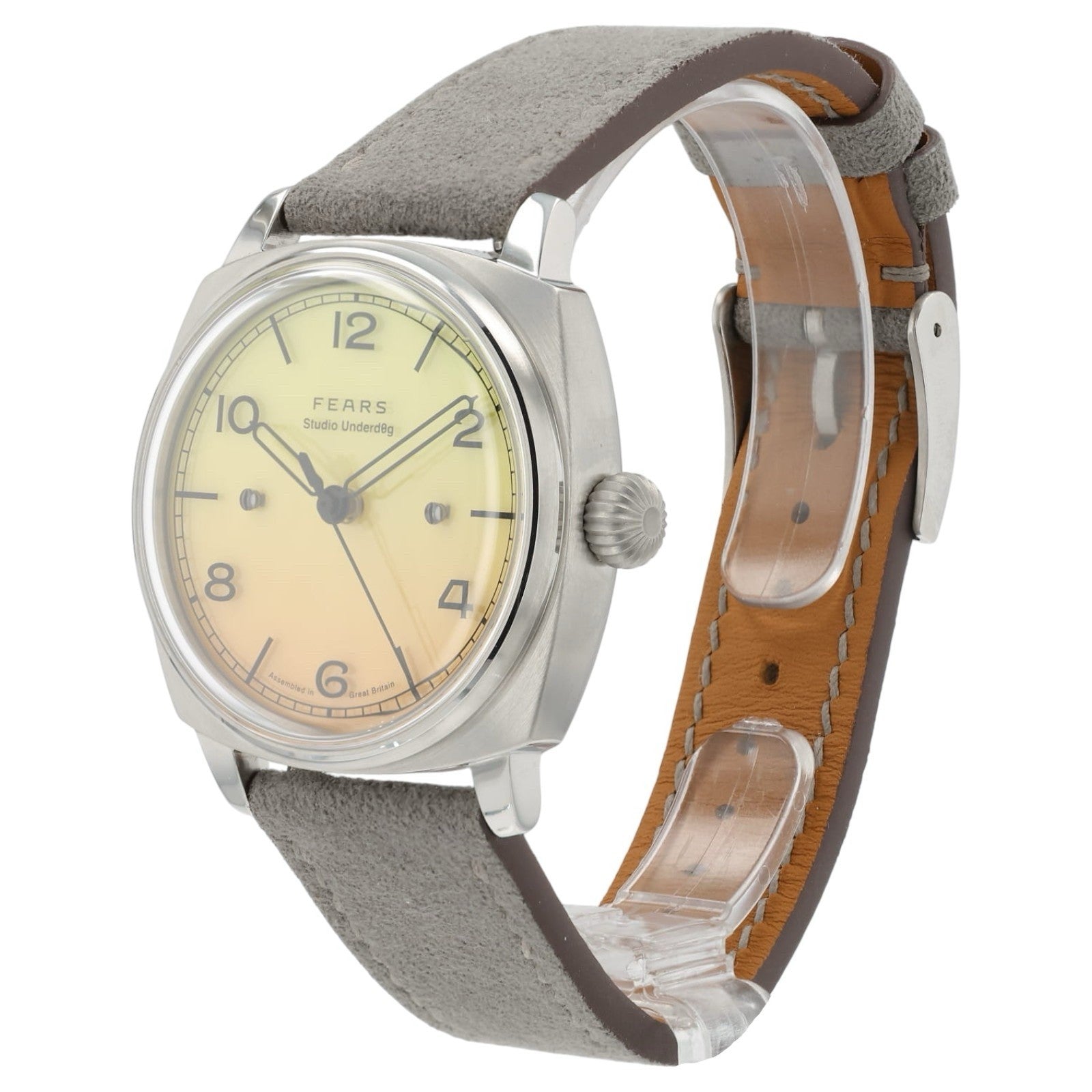 Studio Underdog X Fears Mimosa Orange & Yellow Dial 38mm Manual Wind Mens Watch