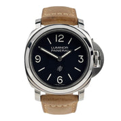 Panerai Luminor Base Logo 44mm Men's Watch PAM01086 Manual Wind Black Dial B&P