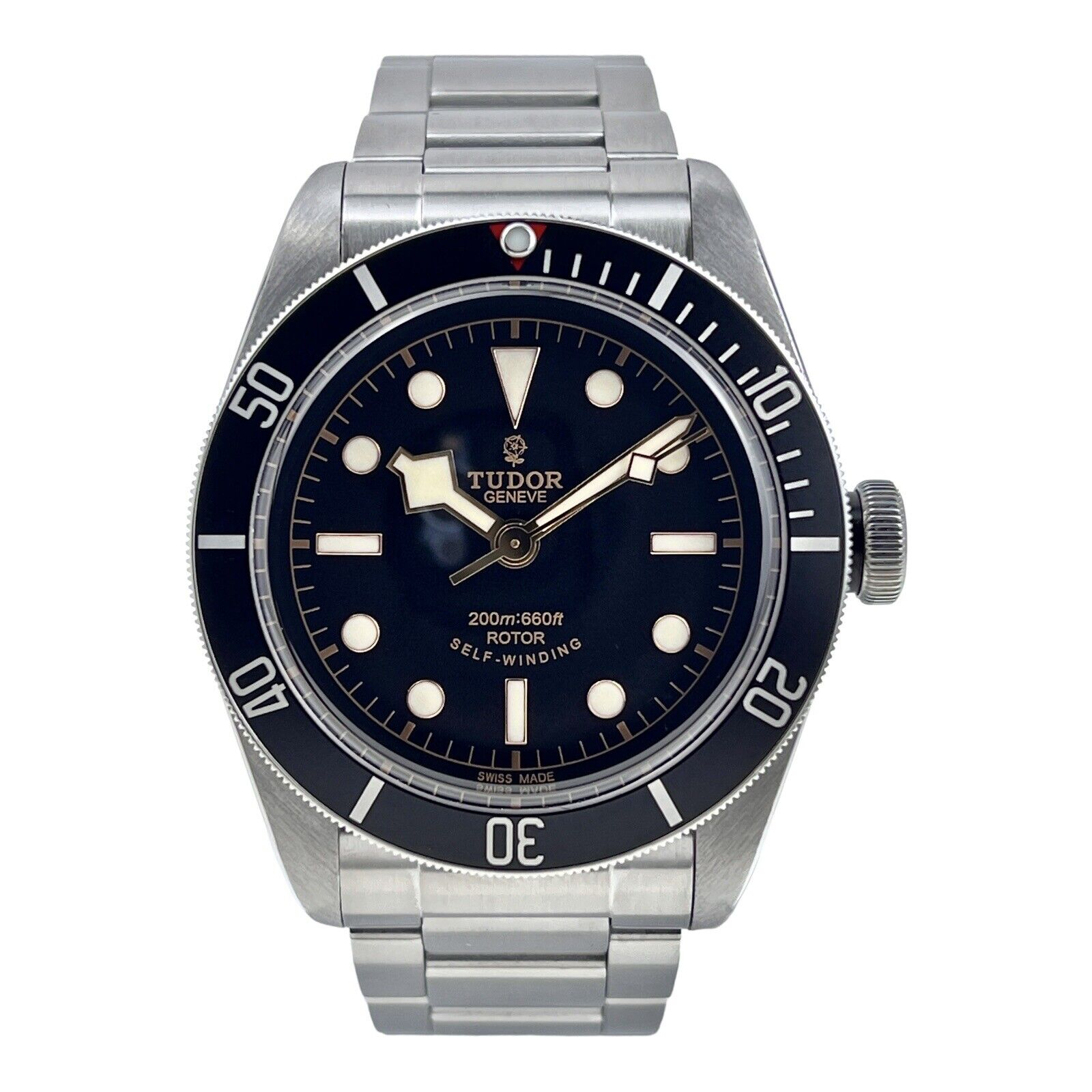 TUDOR Black Bay 79220N Stainless Steel Smiley Dial Automatic Watch