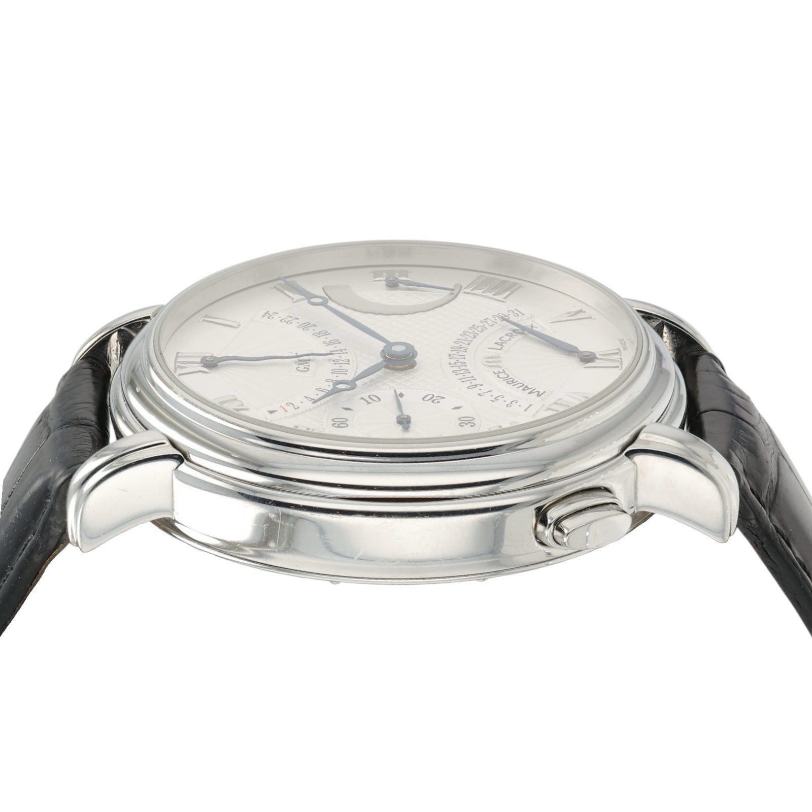 Maurice Lacroix Silver Dial Stainless Steel 43mm Manual Wind Men’s Watch MP7018