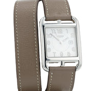 Hermes Cape Cod Double Wrap White Dial Steel 29mm Quartz Women’s Watch CC2.710