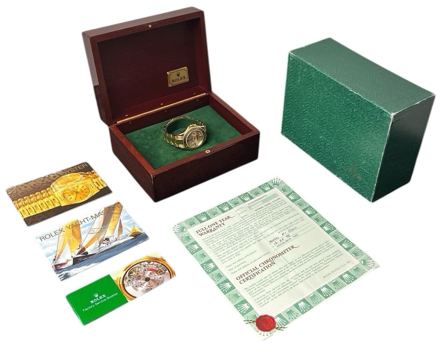 Rolex Yacht-Master 18k Yellow Gold MOP Dial 40mm Automatic Mens Watch 16628