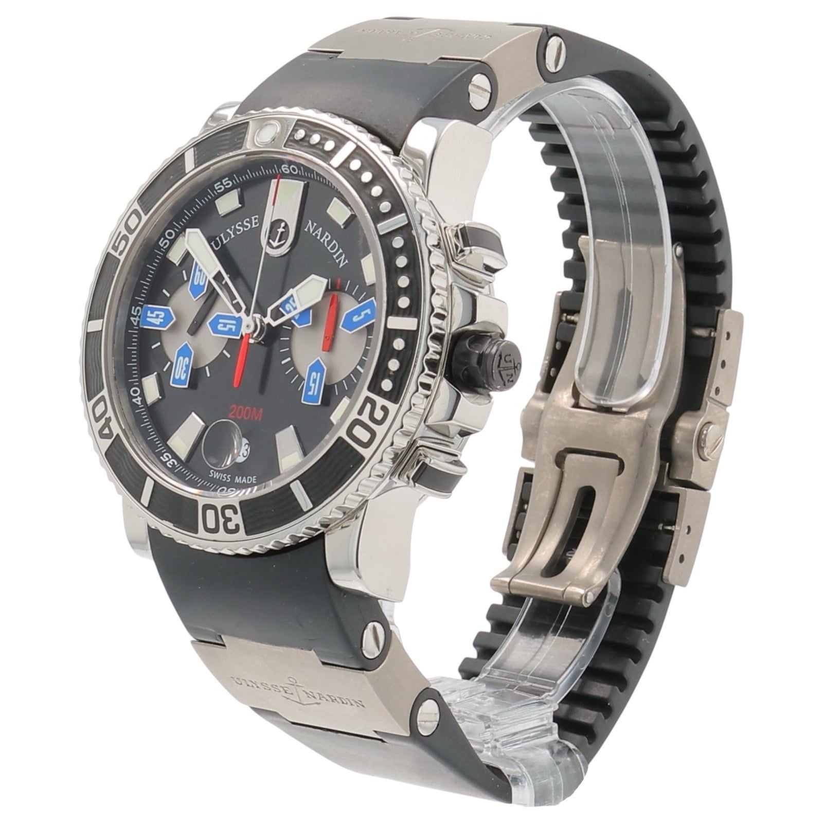 Ulysse Nardin Maxi Marine Steel Black Dial 42mm Automatic Men's Watch 8003-102