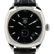 Tag Heuer Monza Black Dial Stainless Steel 38mm Automatic Mens Watch WR2110