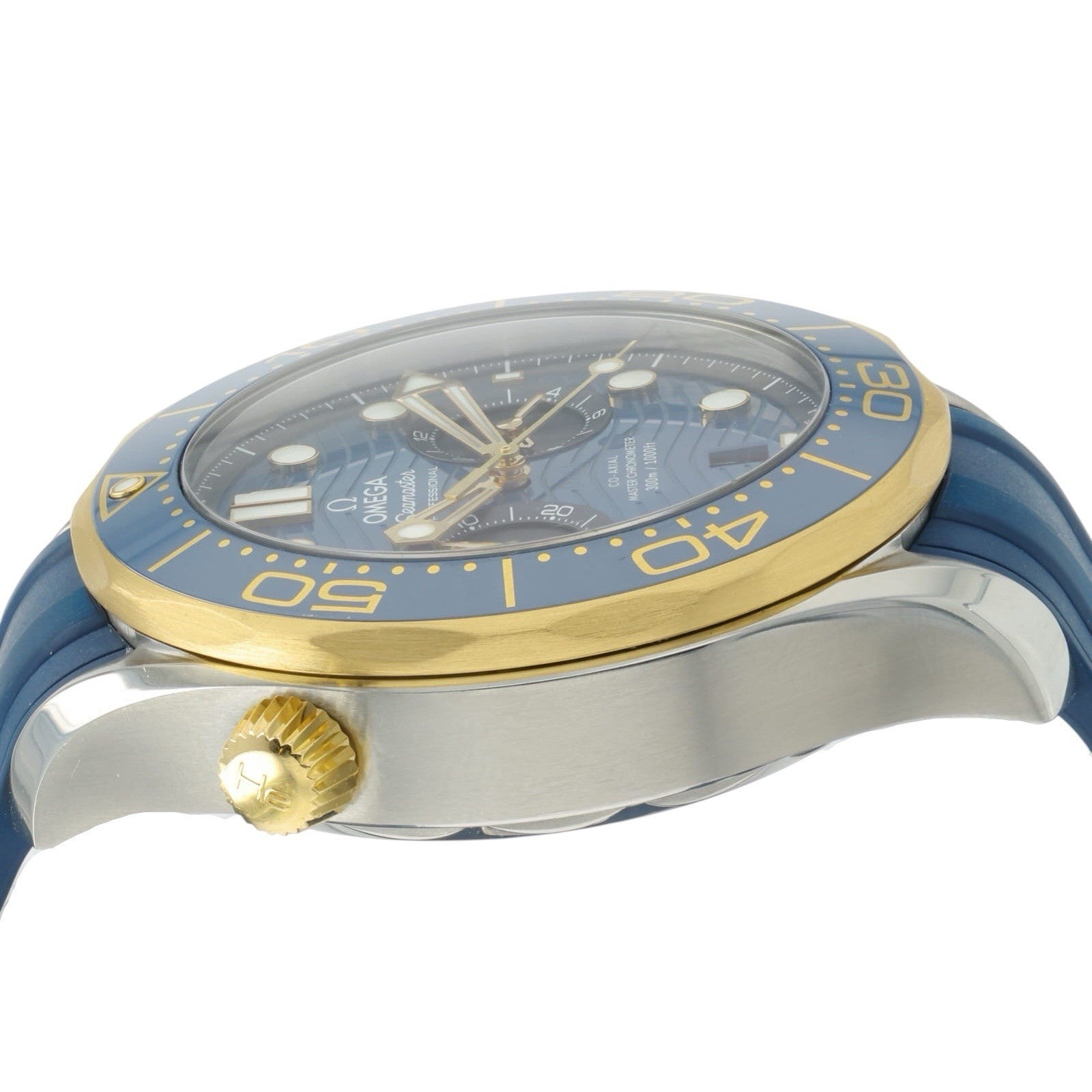 Omega Seamaster Diver Gold & Steel Blue Dial 44mm Automatic 210.22.44.51.03.001