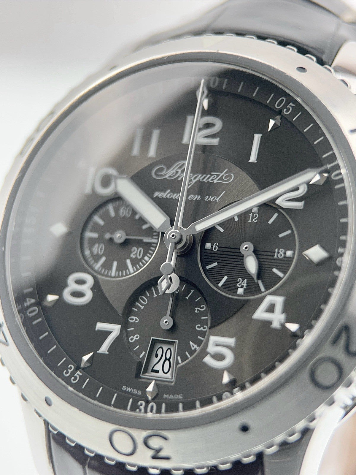 Breguet Type XXI Stainless Steel Grey Dial 42mm Automatic Men's Watch 3810