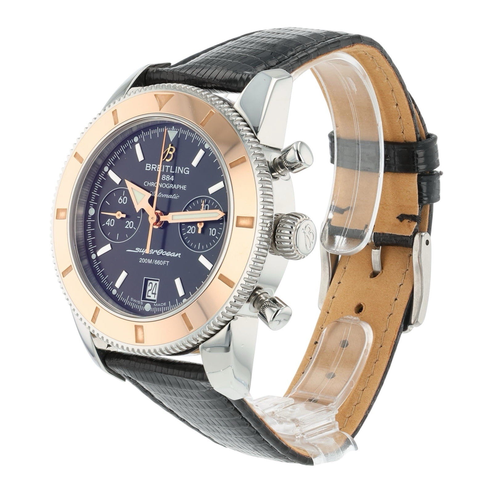 Breitling Superocean Heritage 18k Rose and Steel Black Dial 44mm Auto U23370