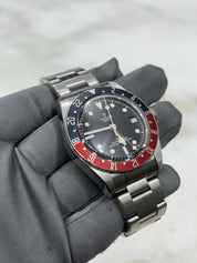 2020 Tudor Black Bay GMT Pepsi Black dial Stainless Steel Men's Watch 79830RB