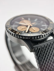 Breitling Chronoliner Stainless Steel Black Dial 46mm Automatic Mens M24310