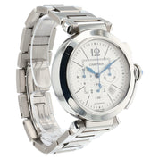 Cartier Pasha Chronograph White Dial Stainless 42mm Automatic Men’s W31085M7