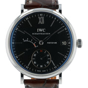 IWC Portifino Black Dial Stainless Steel 45mm Manual Wind Men’s Watch IW510102