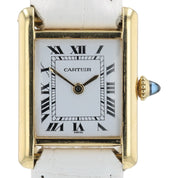 Cartier Tank Louis White Dial 18k Yellow Gold 20x28mm Manual Wind Women’s 78087