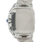 Cartier Santos Chronograph Silver Dial Gold & Steel 43mm Automatic Mens W2SA0008