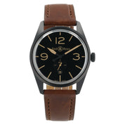 Bell & Ross Vintage Stainless Steel Black Dial 41mm Automatic Mens Watch BR123