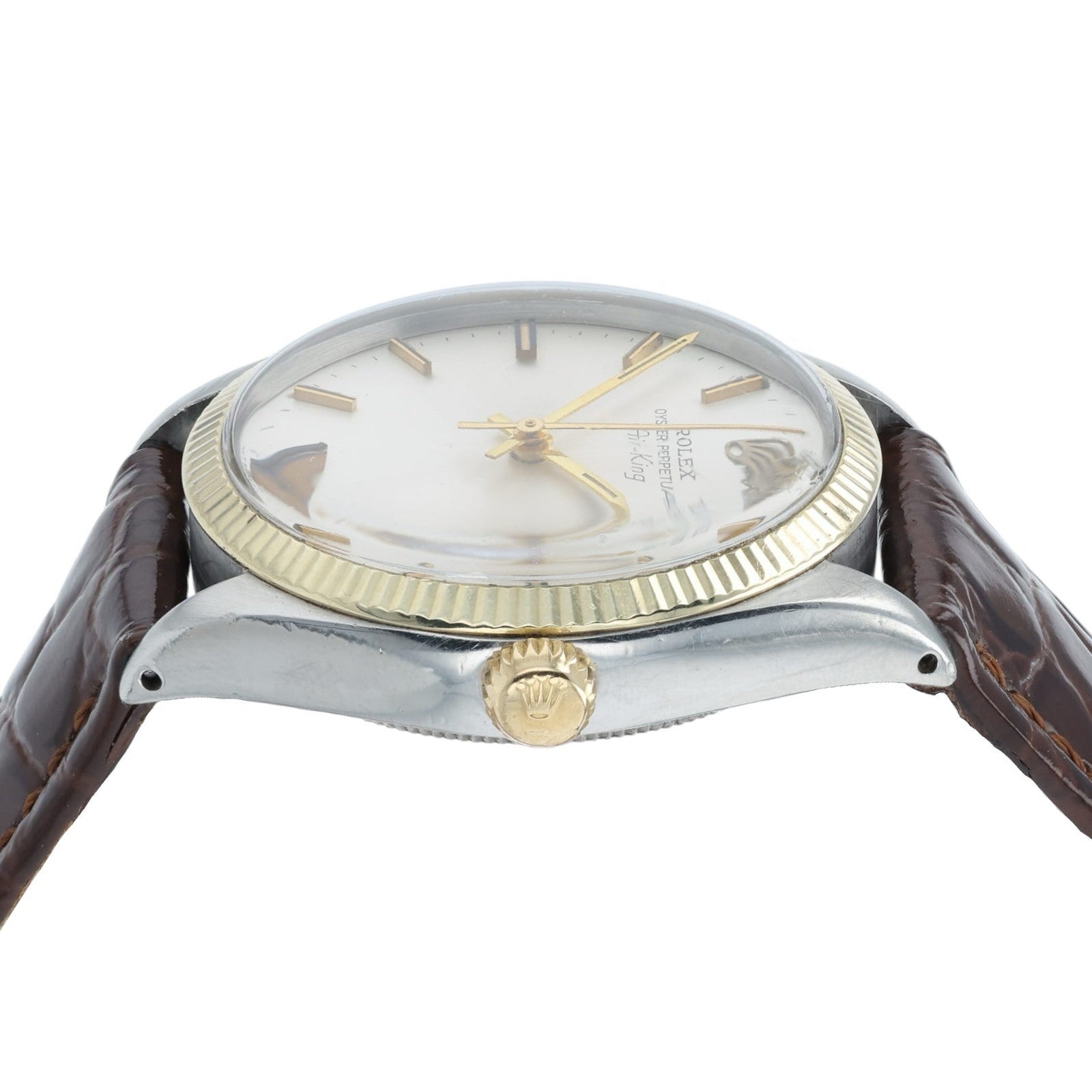 Rolex Air-King Silver Dial Stainless Steel 34mm Automatic Men’s Watch 5501