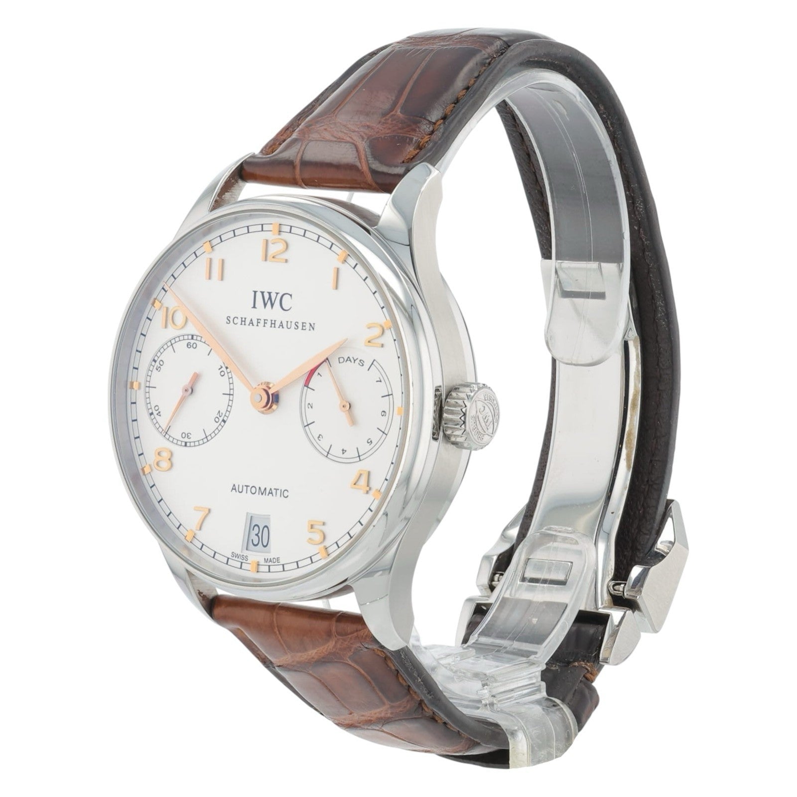 IWC Portuguese Stainless Steel Silver Dial 42mm Automatic Men’s Watch IW500114