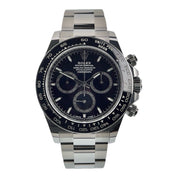 Rolex Daytona Stainless Steel Black Dial 40mm Automatic Mens Watch 126500LN