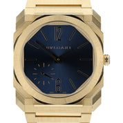 Bulgari Octo Finissimo Blue Dial 18k Yellow Gold 40mm Automatic Mens 103812