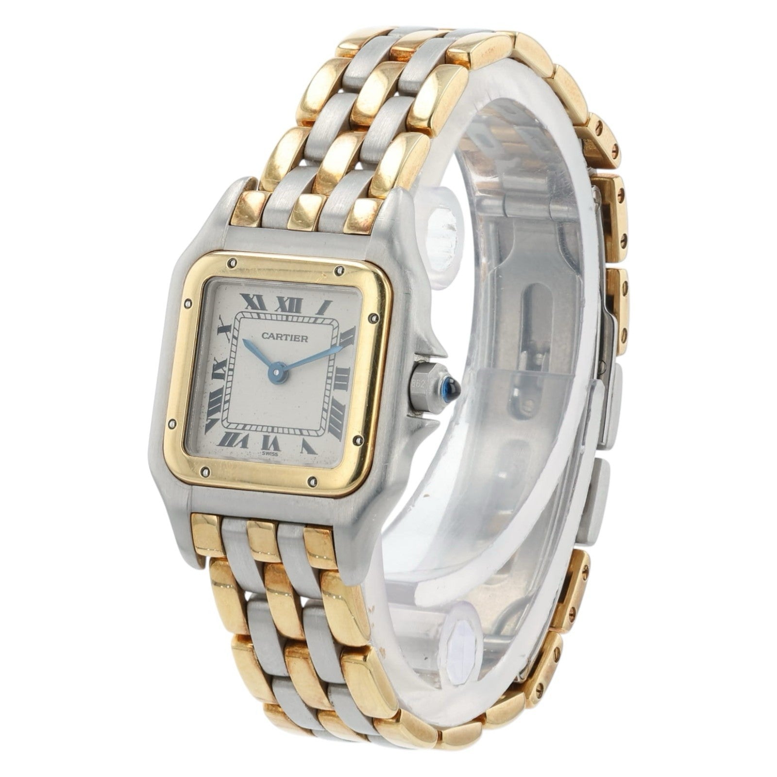 Cartier Panthere 3 Row Silver Dial Gold & Steel 22mm Quartz Women’s 84083244