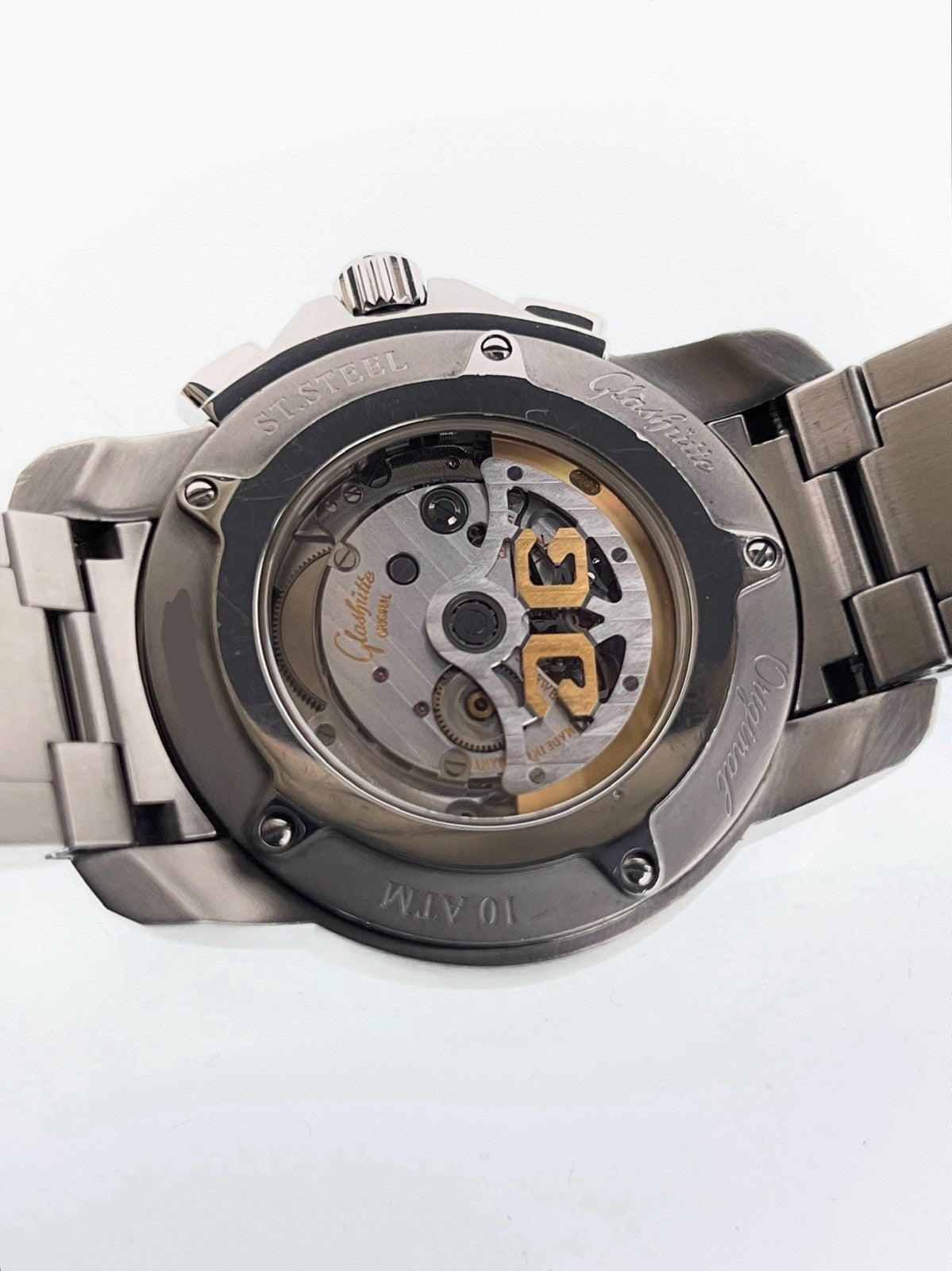 Glashutte Original Sport Steel Black Dial 42mm Automatic Mens 39-31-43-03-14