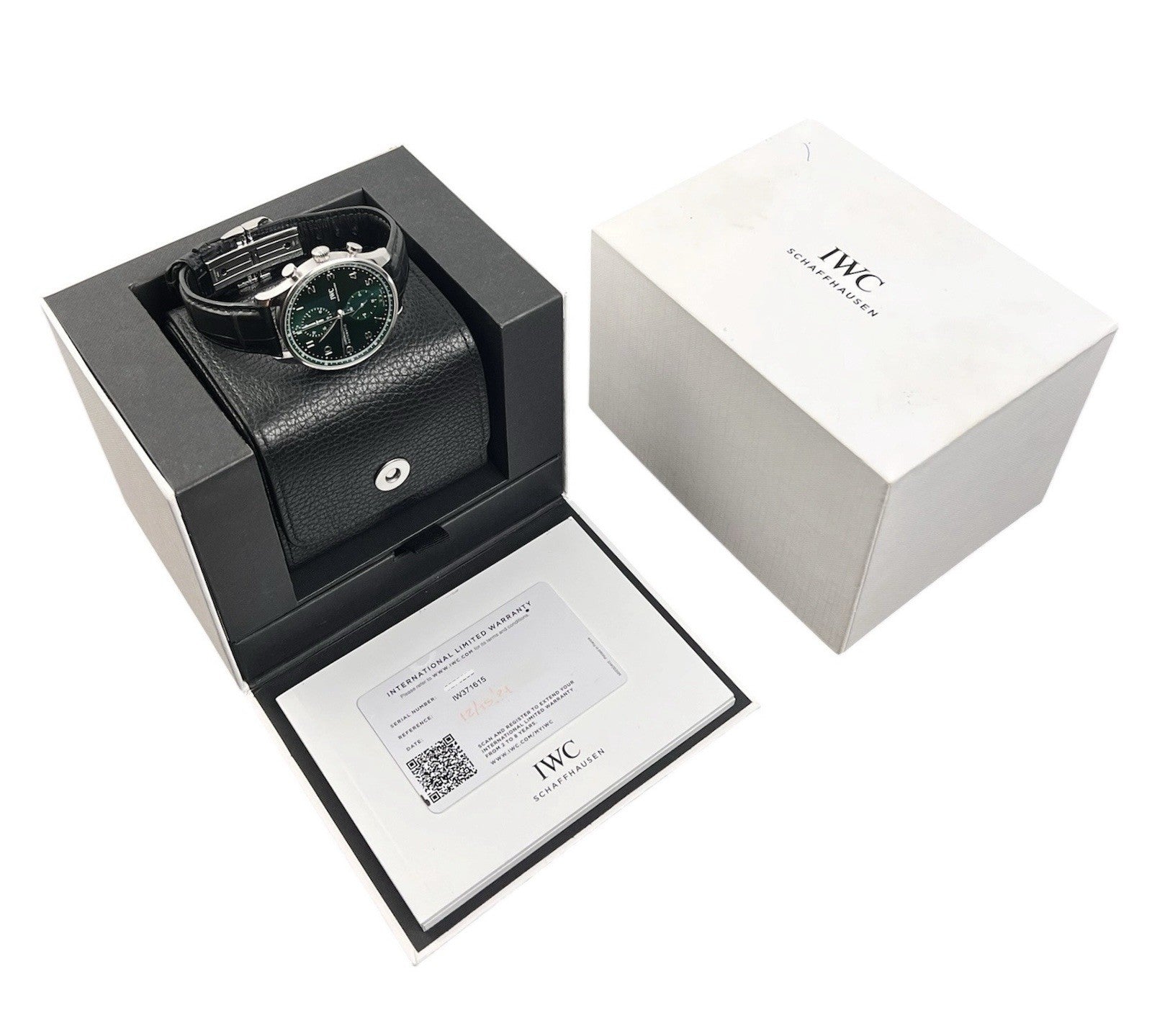 IWC Portugieser Chrono Green Dial Stainless Steel 41mm Automatic Mens IW371615