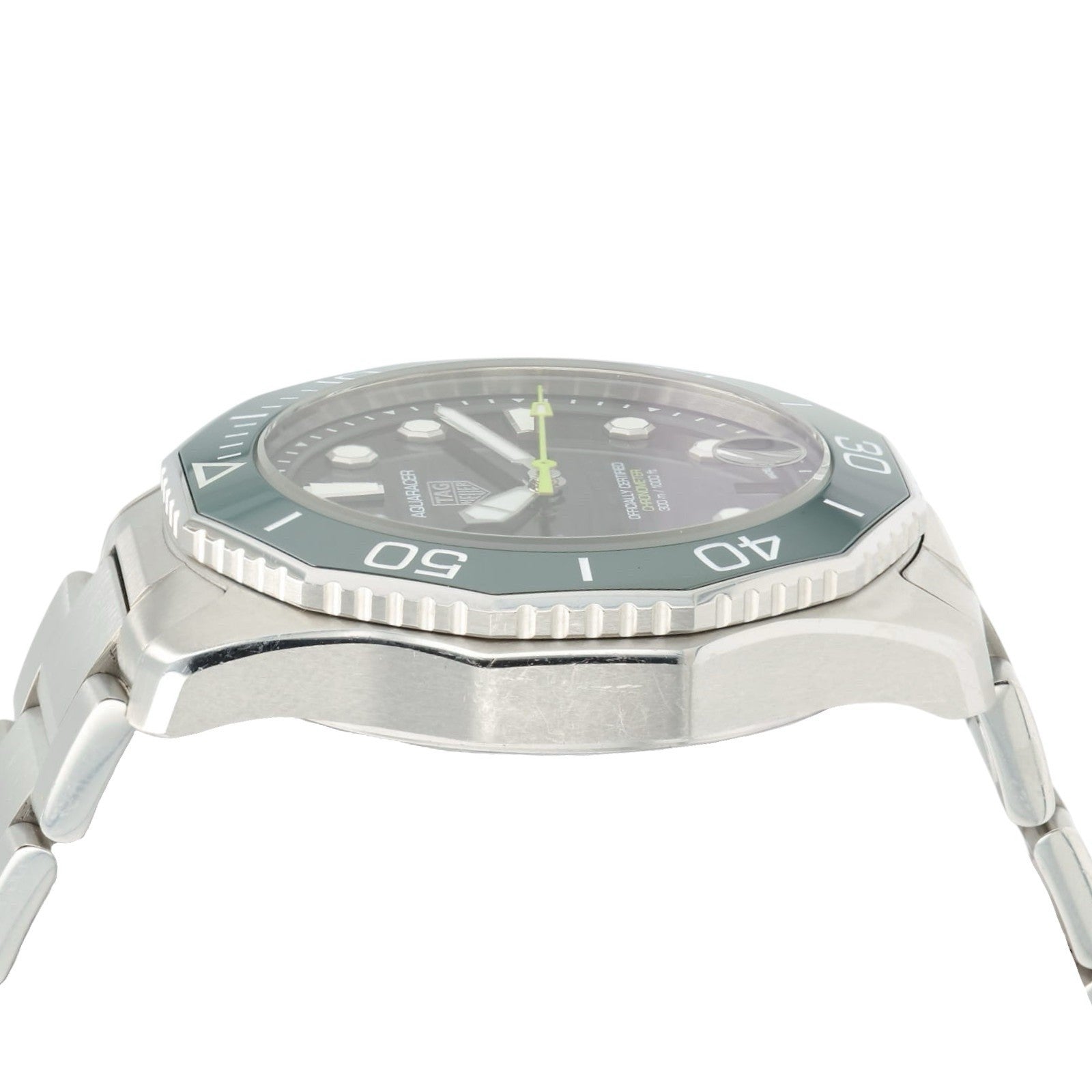 Tag Heuer Aquaracer Green Dial Stainless Steel 42mm Automatic Mens Watch WBP5116