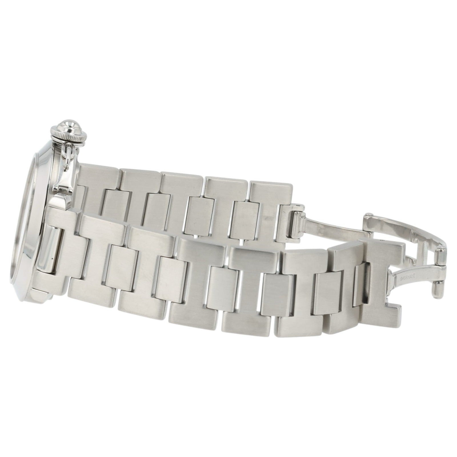 Cartier Pasha Gray Dial Stainless Steel 35mm Automatic Movement Mens Watch 2324